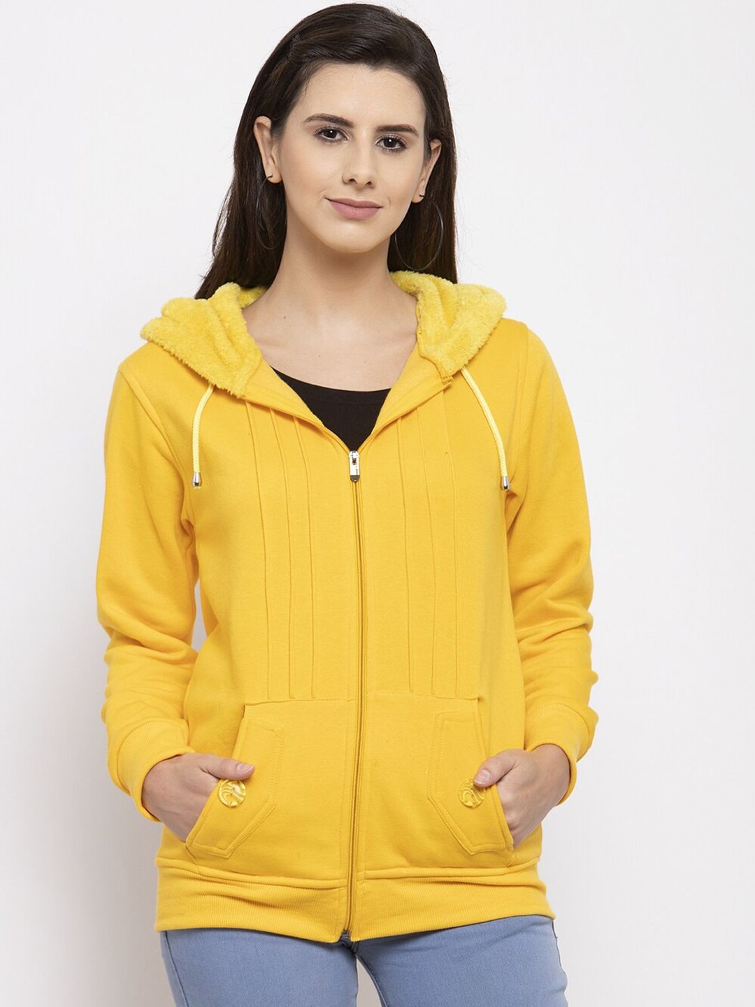 VOXATI Women Yellow Sweatshirt Price in India