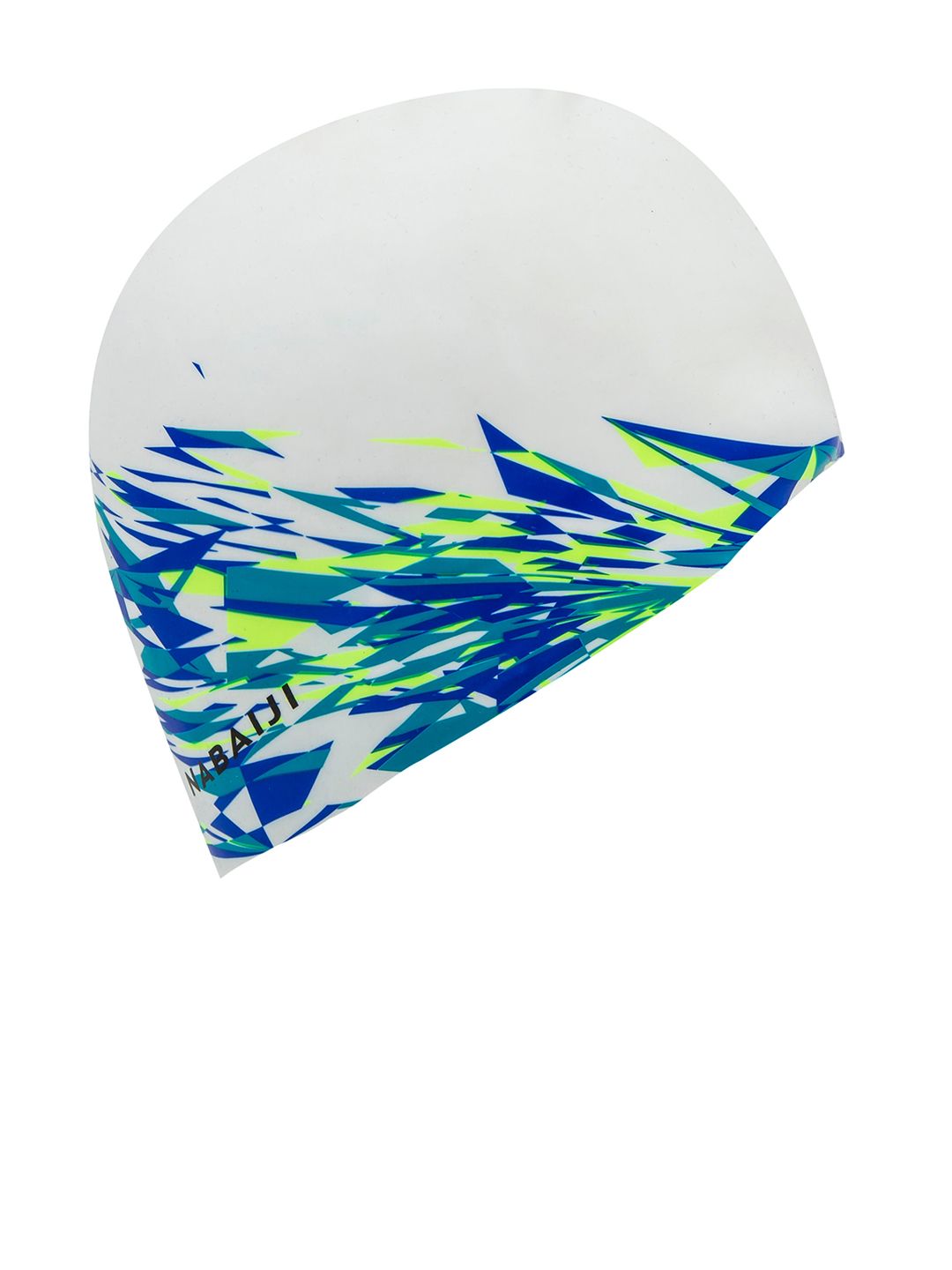 Nabaiji By Decathlon Blue & White Printed  Silicon Swim Cap Price in India