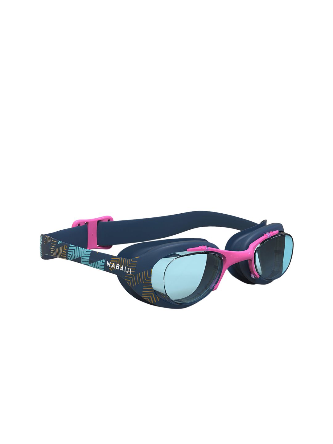 Nabaiji By Decathlon Pink & GoldX Base Swimming Goggles Price in India