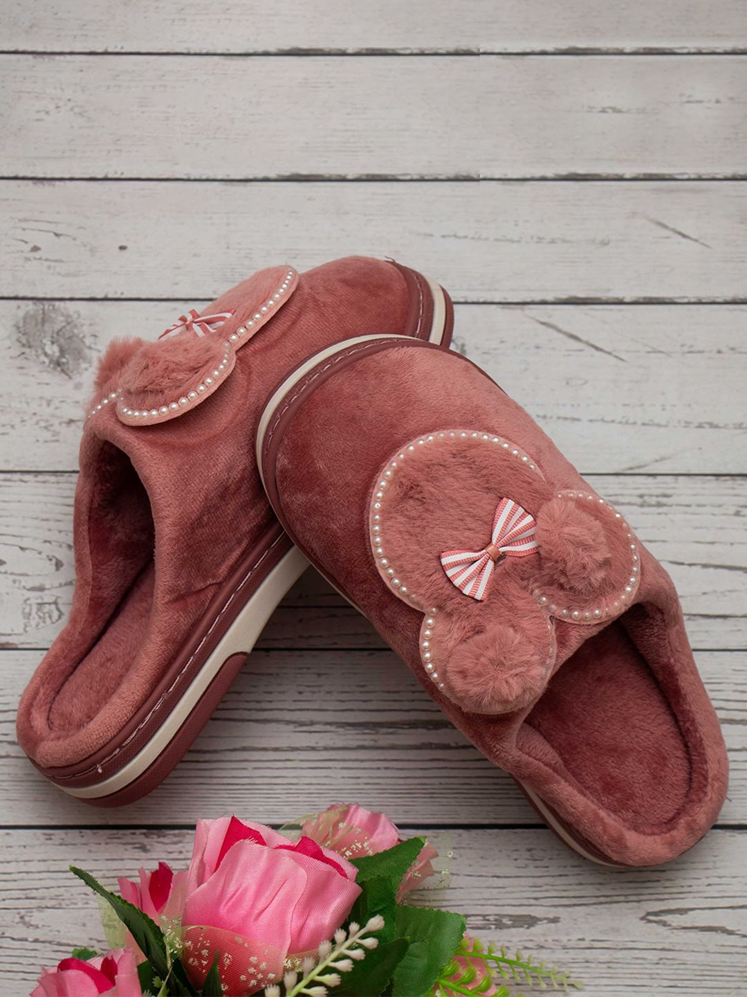 Brauch Women Pink Room Slippers Price in India