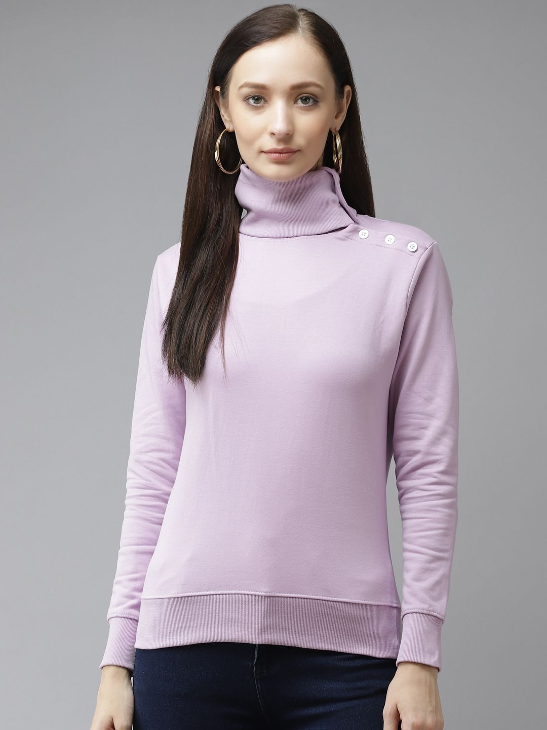 The Dry State Women Purple Sweatshirt Price in India