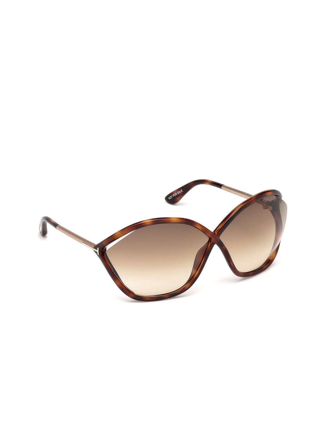 Tom Ford Women Brown Lens & Brown Butterfly Sunglasses - FT0529 71 53F-Brown Price in India