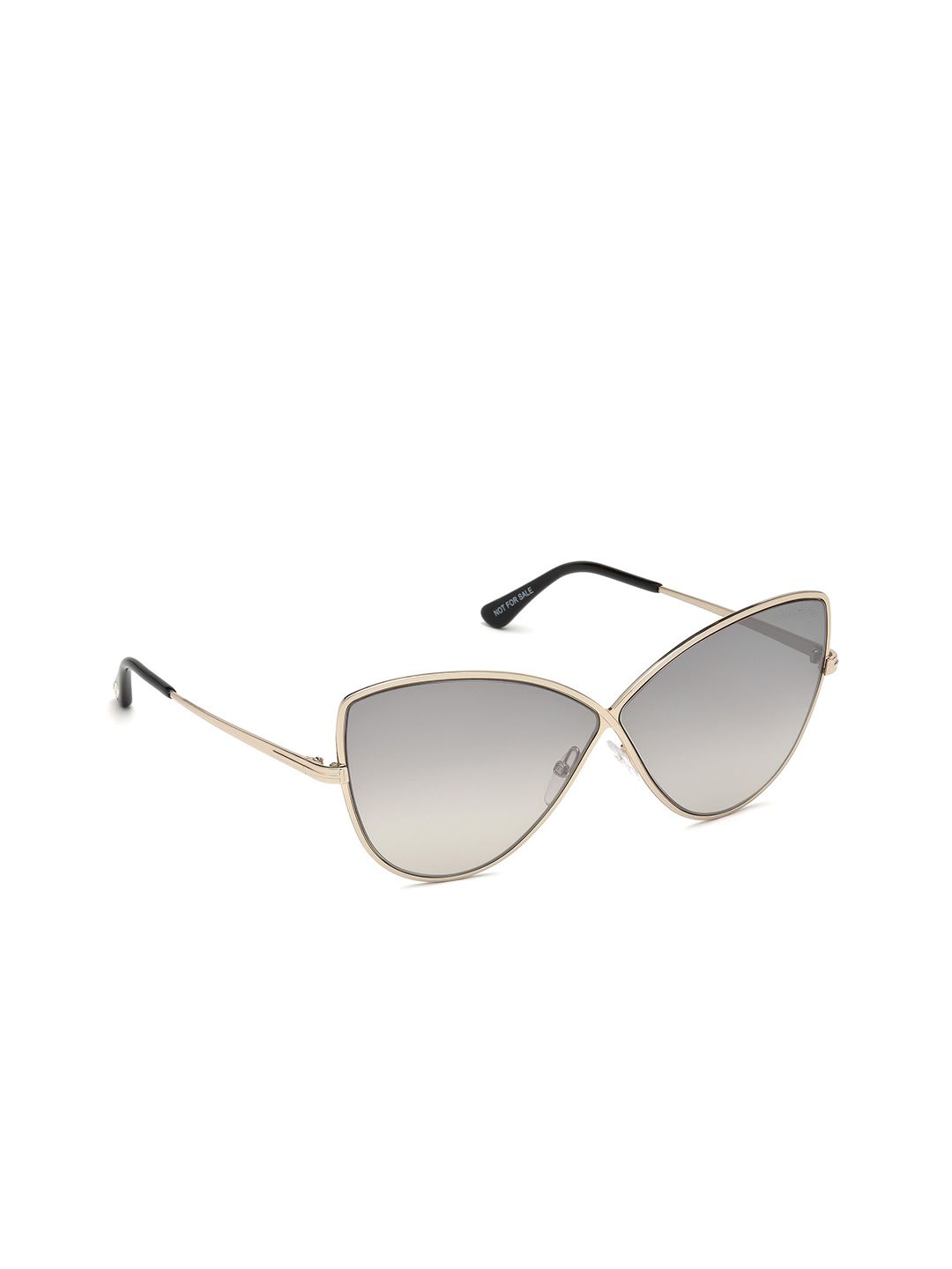 Tom Ford Women Grey Lens & Gold-Toned Butterfly Sunglasses - FT0569 65 28C-Rose Price in India