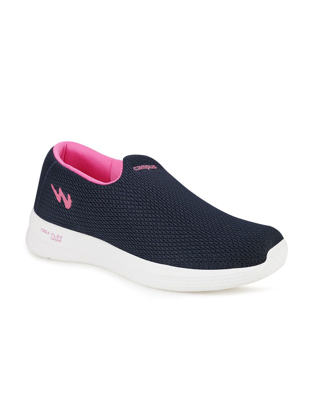 Campus Women Navy Blue Mesh Walking Shoes Price in India