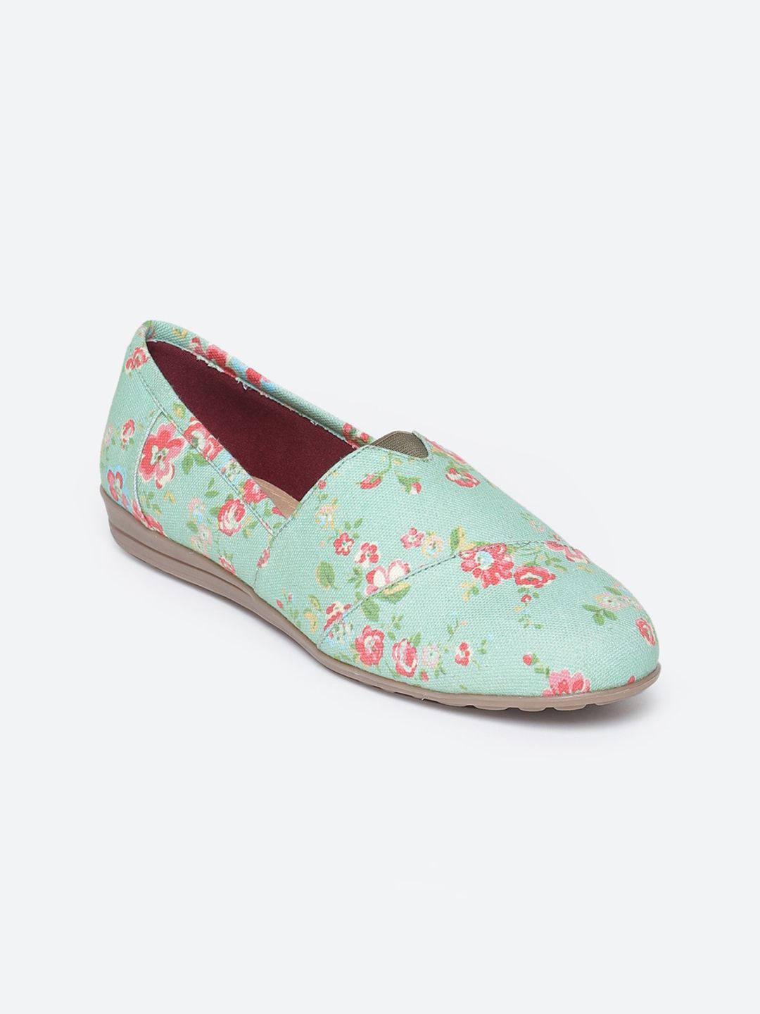 Biba Women Green Printed Ballerinas Flats