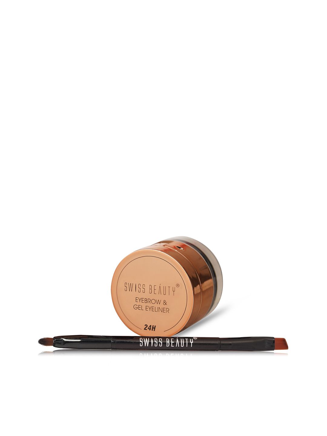 SWISS BEAUTY 2-in-1 Eyebrow & Gel Eyeliner - Black