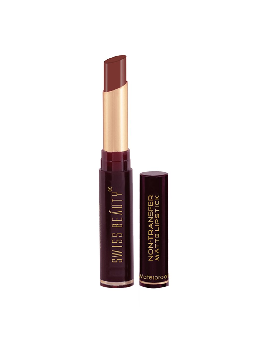 SWISS BEAUTY Non-Transfer Matte Lipstick- Choccolava 11 Price in India