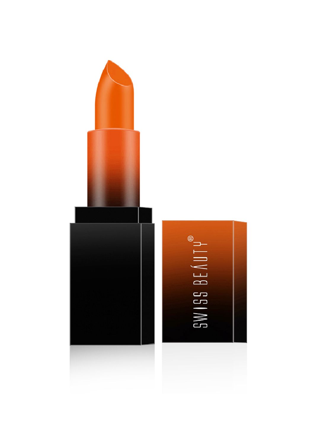 SWISS BEAUTY HD Matte Lipstick - Orange Red 02 Price in India