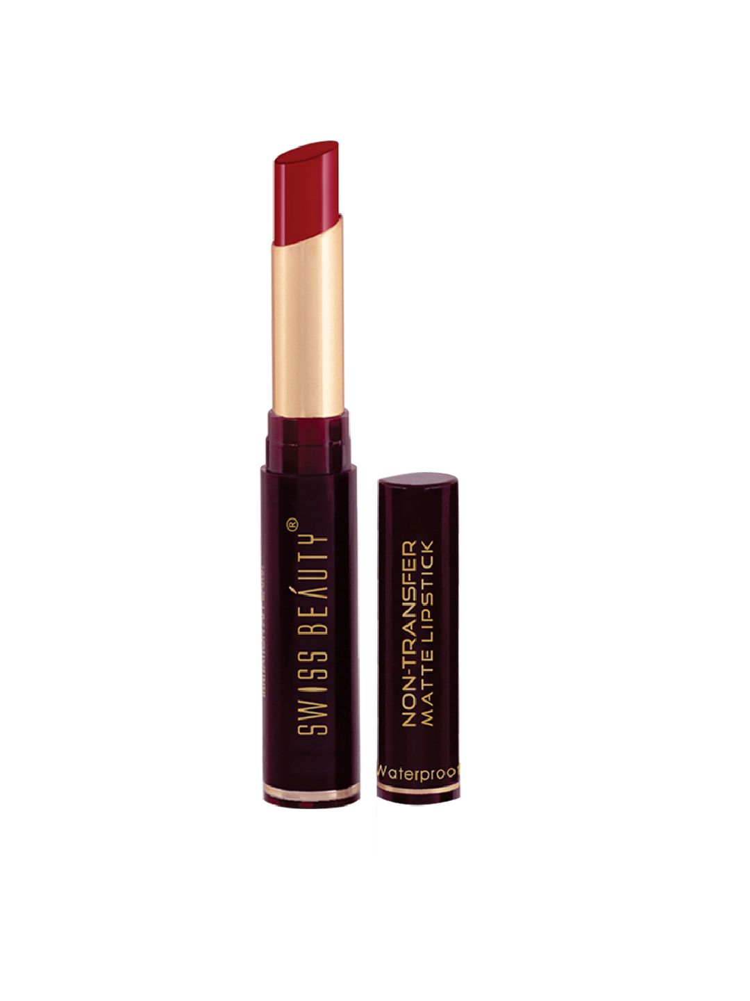 SWISS BEAUTY Non-Transfer Matte Lipstick - Siren In Scarlet 1 Price in India