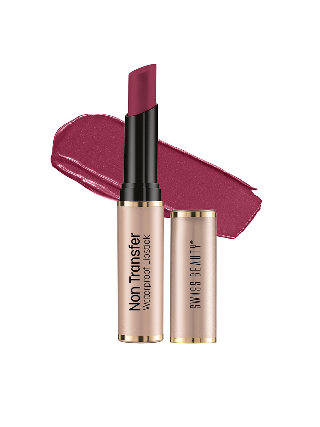 SWISS BEAUTY Non Transfer Waterproof Matte Lipstick - Cupid Pink 403