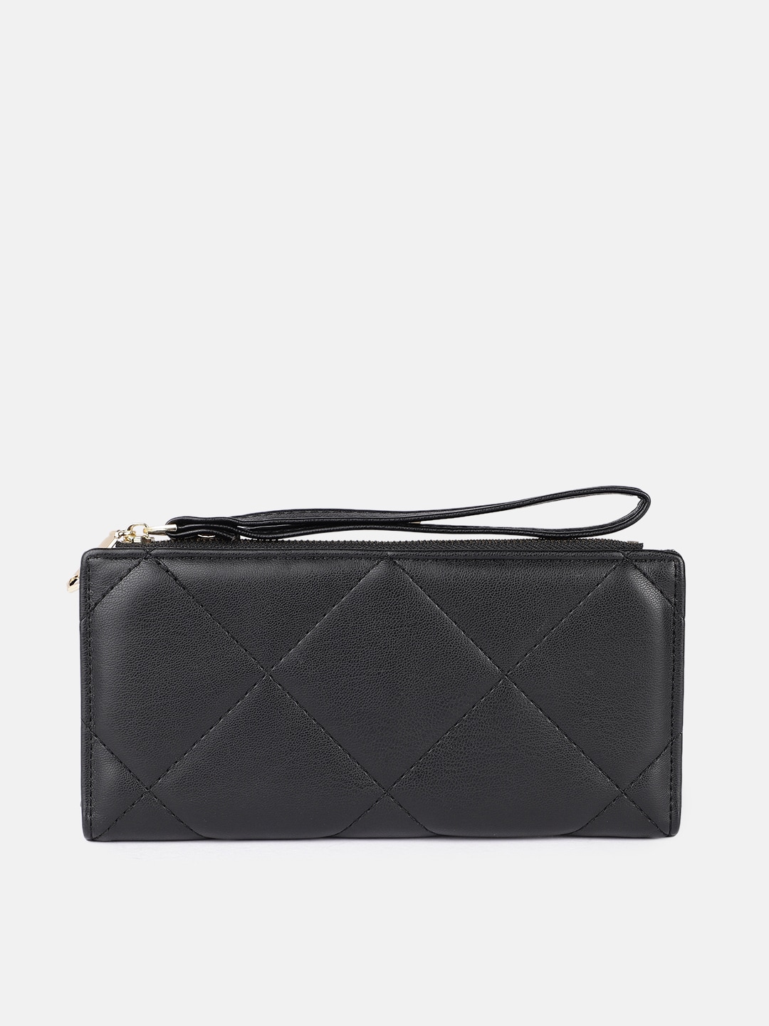 DressBerry Women Black PU Two Fold Wallet Price in India