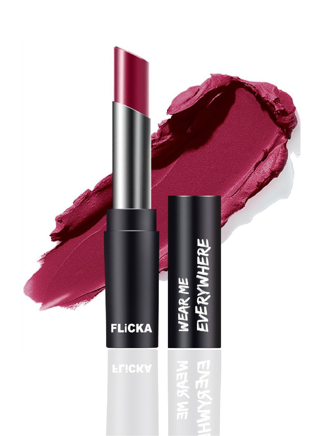 FLiCKA Wear Me Everywhere Creamy Matte Lipstick - Mauve Mountain 15 Price in India