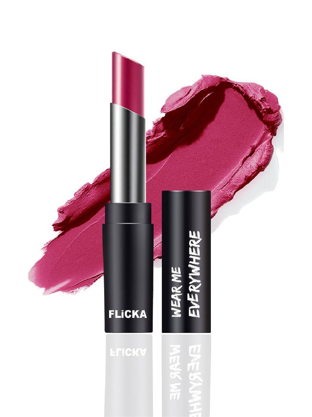 FLiCKA Wear Me Everywhere Creamy Matte Lipstick - The Cherry Pie 07 Price in India