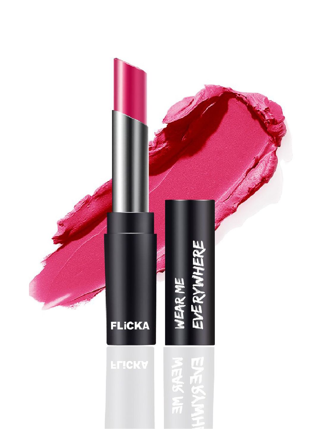 FLiCKA Wear Me Everywhere Creamy Matte Lipstick - Flirt With The Pink 16 Price in India
