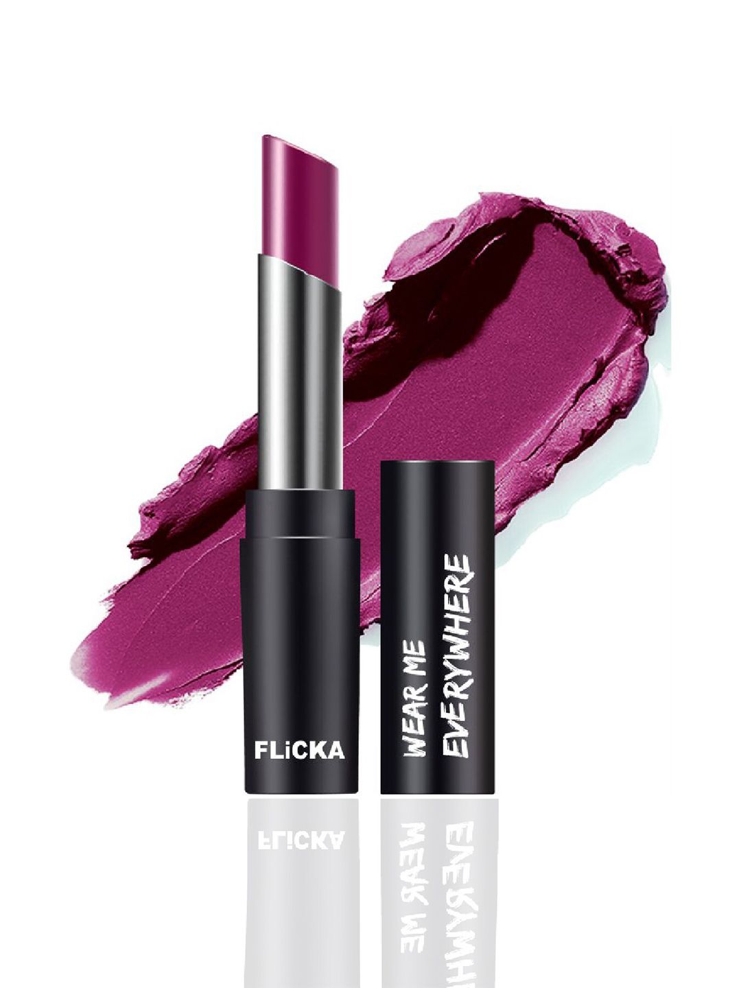FLiCKA Wear Me Everywhere Creamy Matte Lipstick - Spiritual Purple 23 Price in India