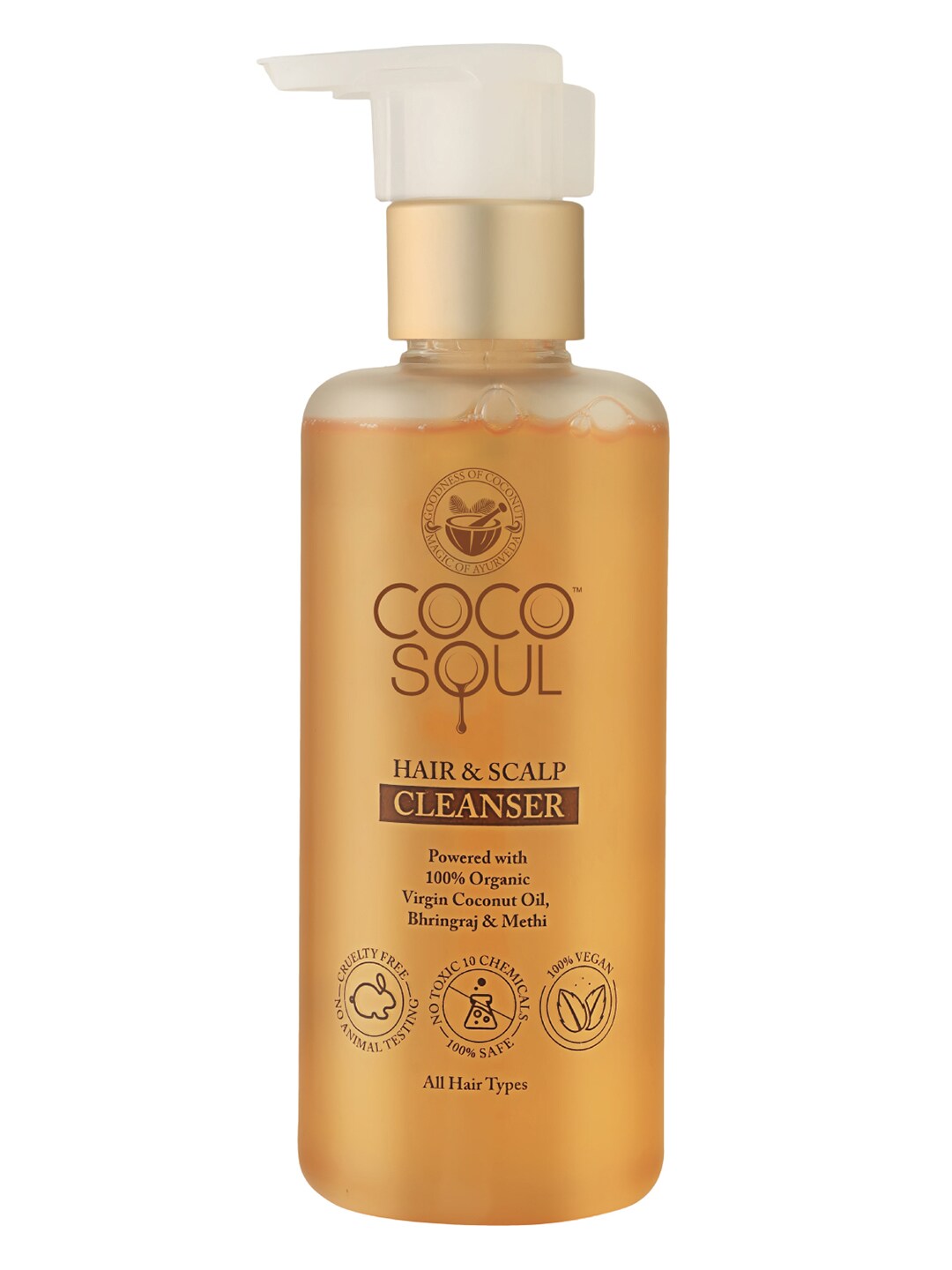 Coco Soul Shampoo with Coconut & Ayurveda for Long Strong Black Hair Paraben Free 200ml Price in India