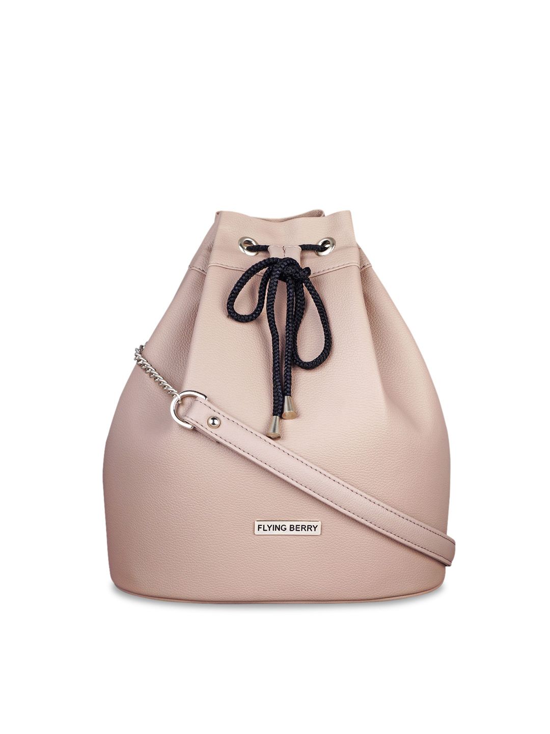 FLYING BERRY Mauve PU Bucket Sling Bag Price in India