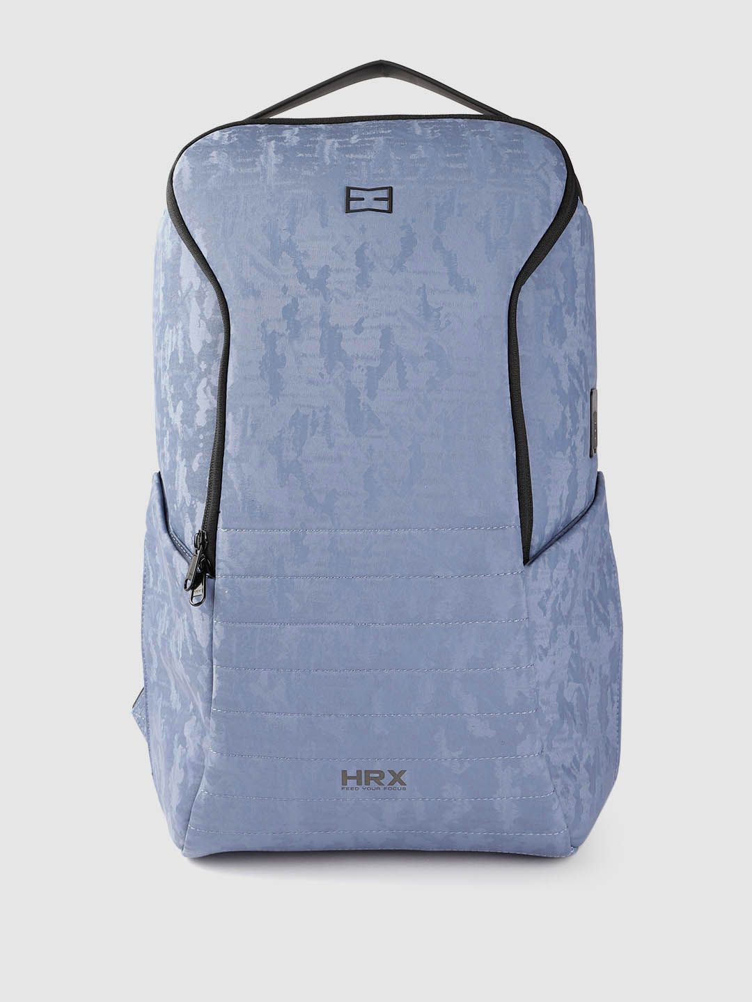 HRX by Hrithik Roshan Unisex Blue Camouflage Backpack with USB Charging Port 29.4L Price in India