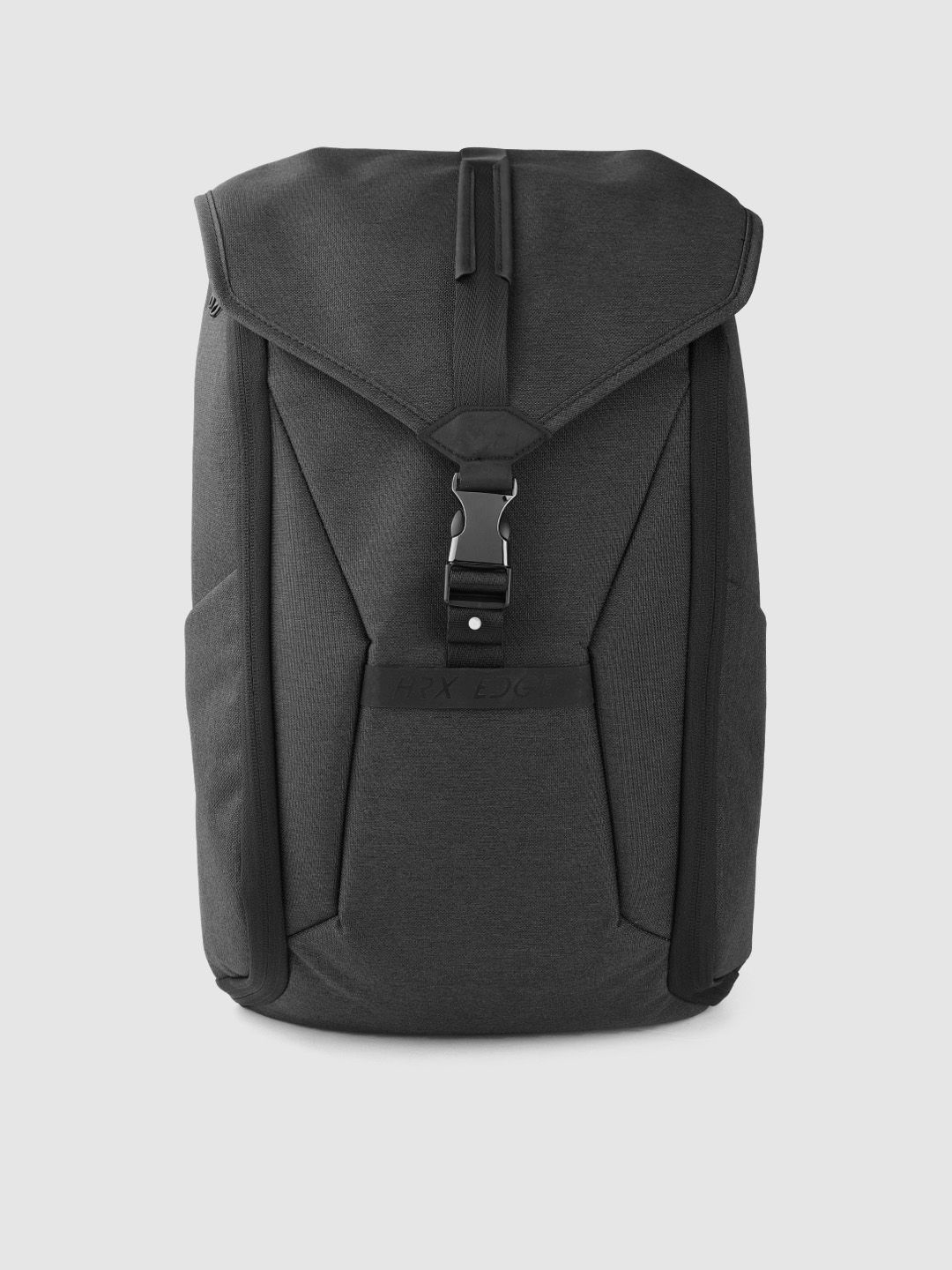 HRX by Hrithik Roshan Unisex Black Brand Logo Print Backpack Price in India