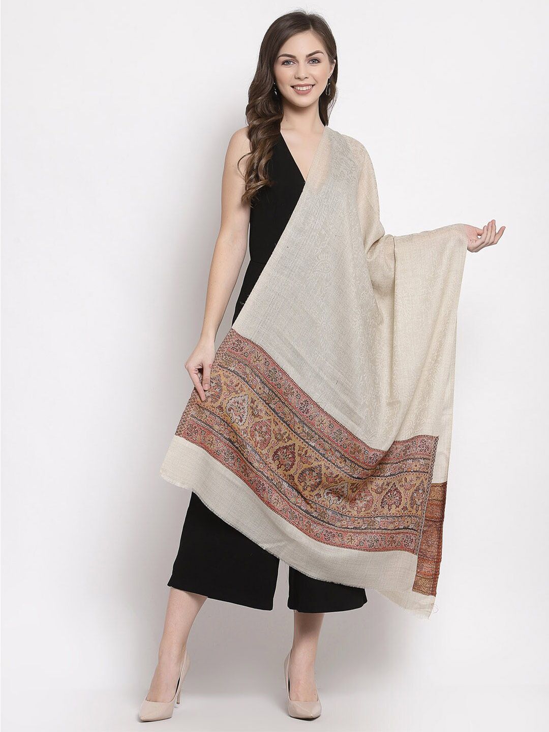 Pashtush Women Beige Printed Price in India