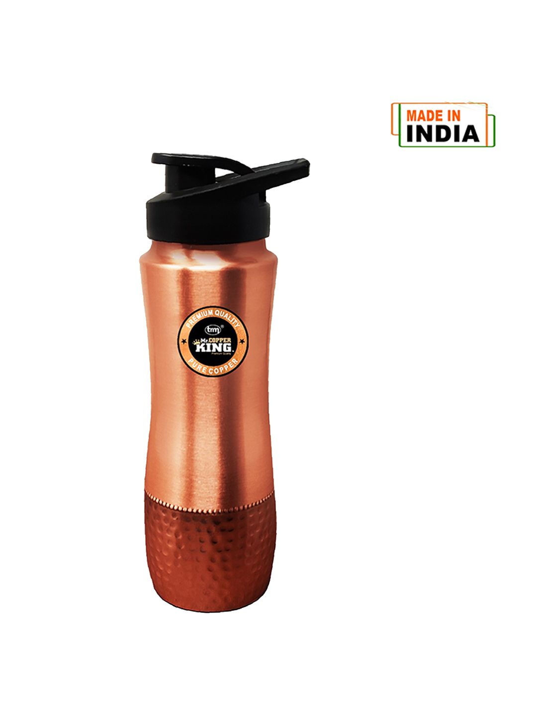 MR. COPPER KING Copper-Toned Solid Copper Sipper Water Bottle Price in India