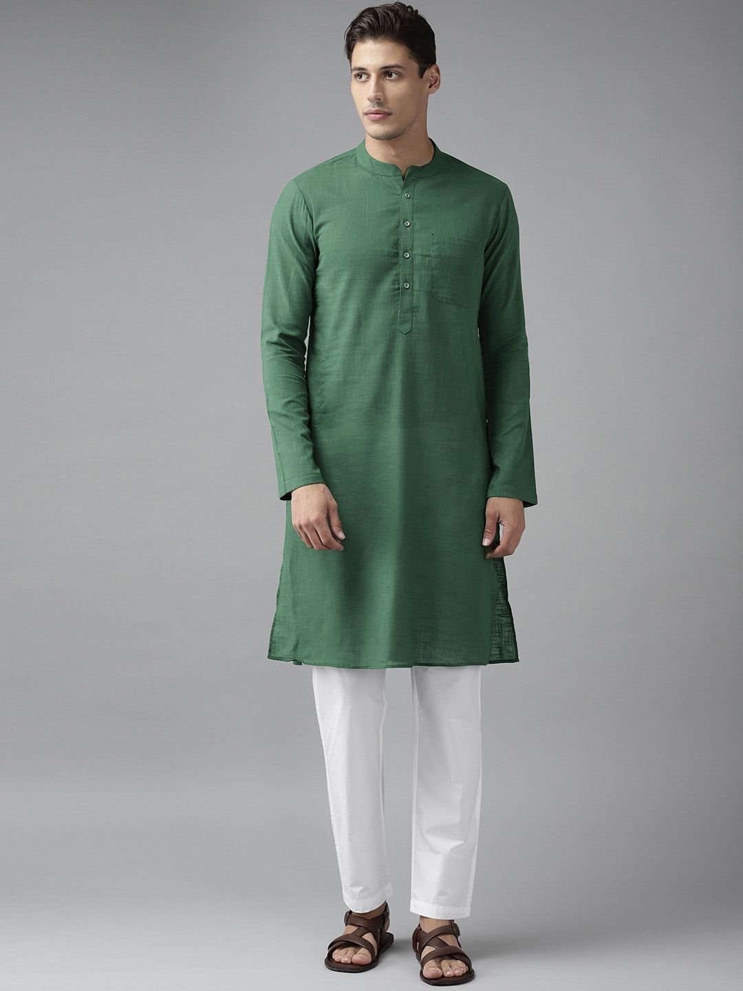 See Designs Men Green Republic Day Republic Day Kurta