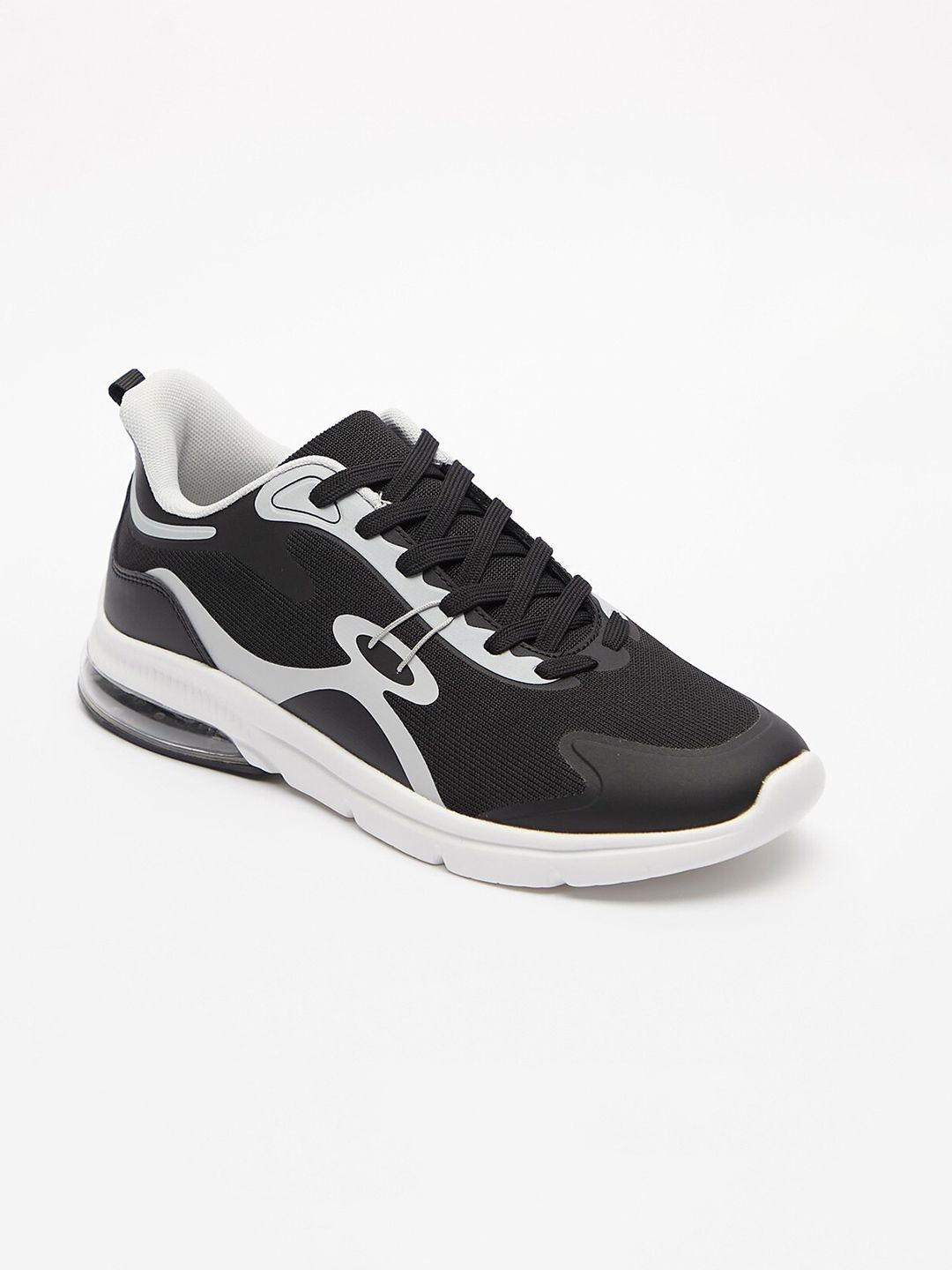 shoexpress Women Black Textile Training or Gym Non-Marking Shoes Price in India