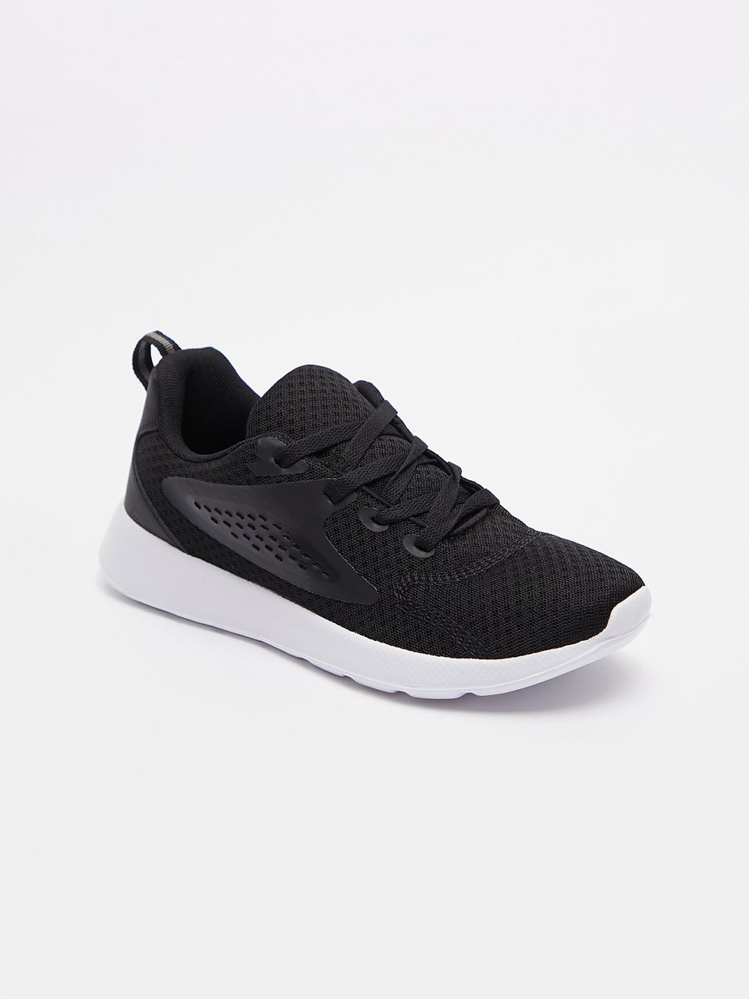 shoexpress Women Black Textile Training or Gym Non-Marking Shoes Price in India