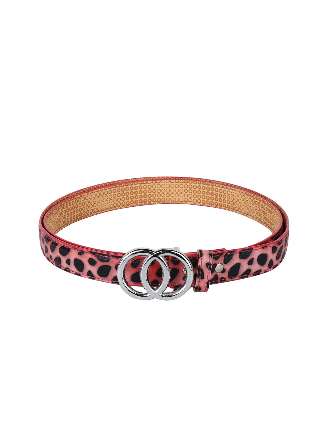 Swiss Design Women Pink Printed PU Belt Price in India