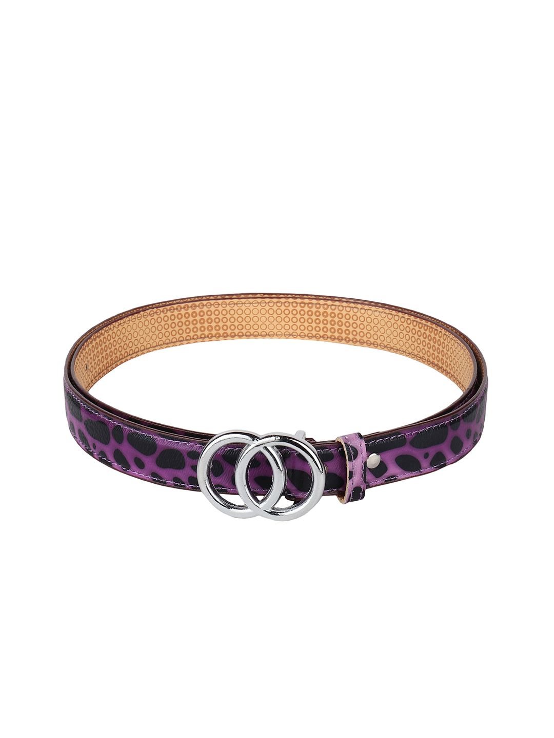 Swiss Design Women Purple Printed PU Belt Price in India