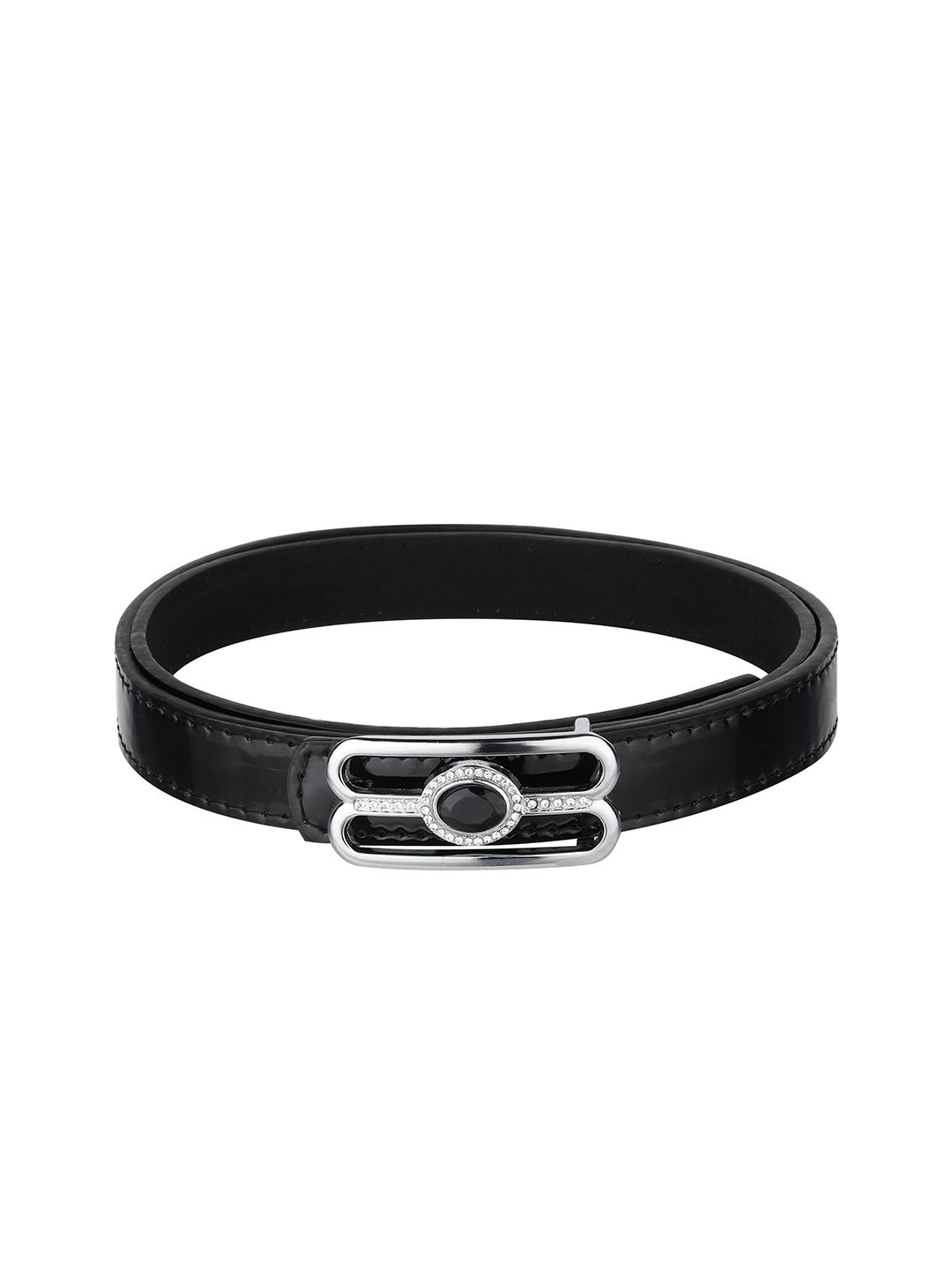 Swiss Design Women Black PU Belt Price in India