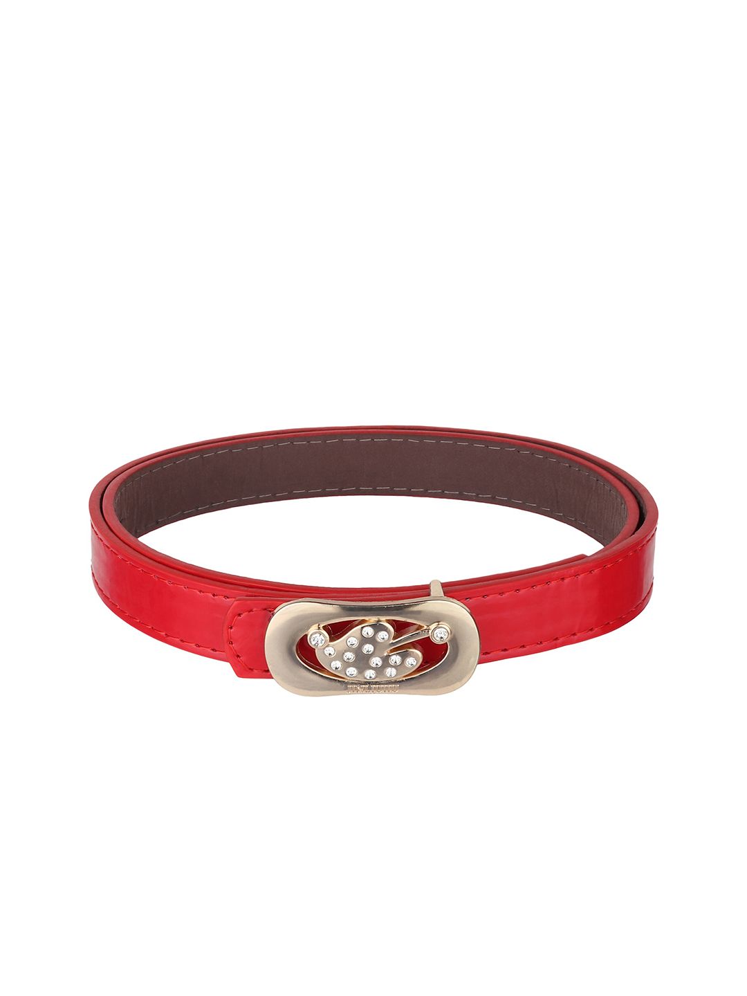 Swiss Design Women Red PU Belt Price in India