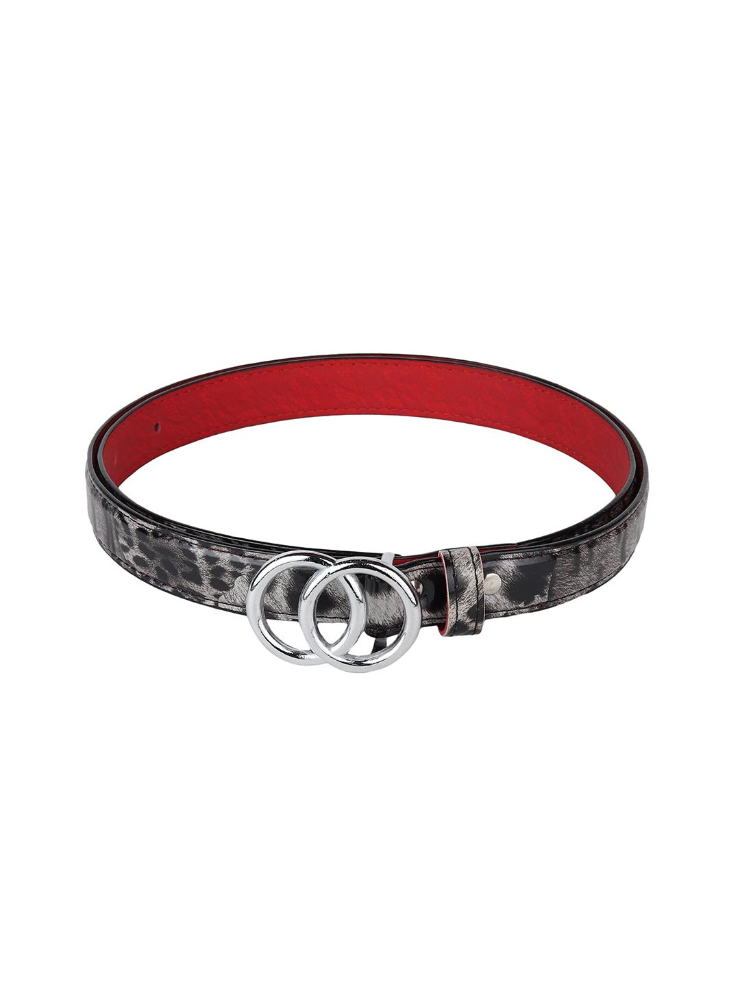 Swiss Design Women Black Printed PU Belt Price in India