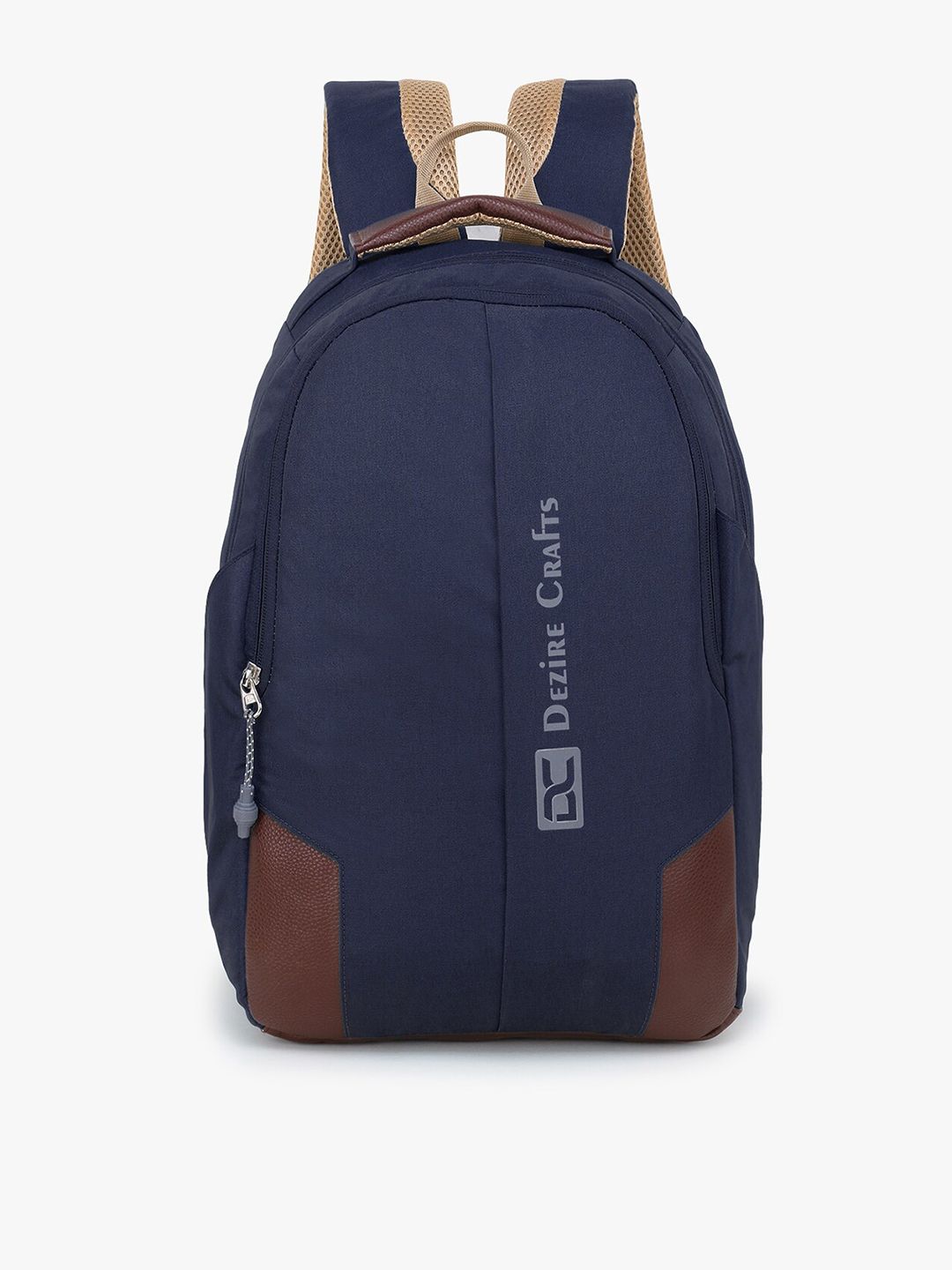 Dezire Crafts Unisex Blue & Brown Backpack Price in India