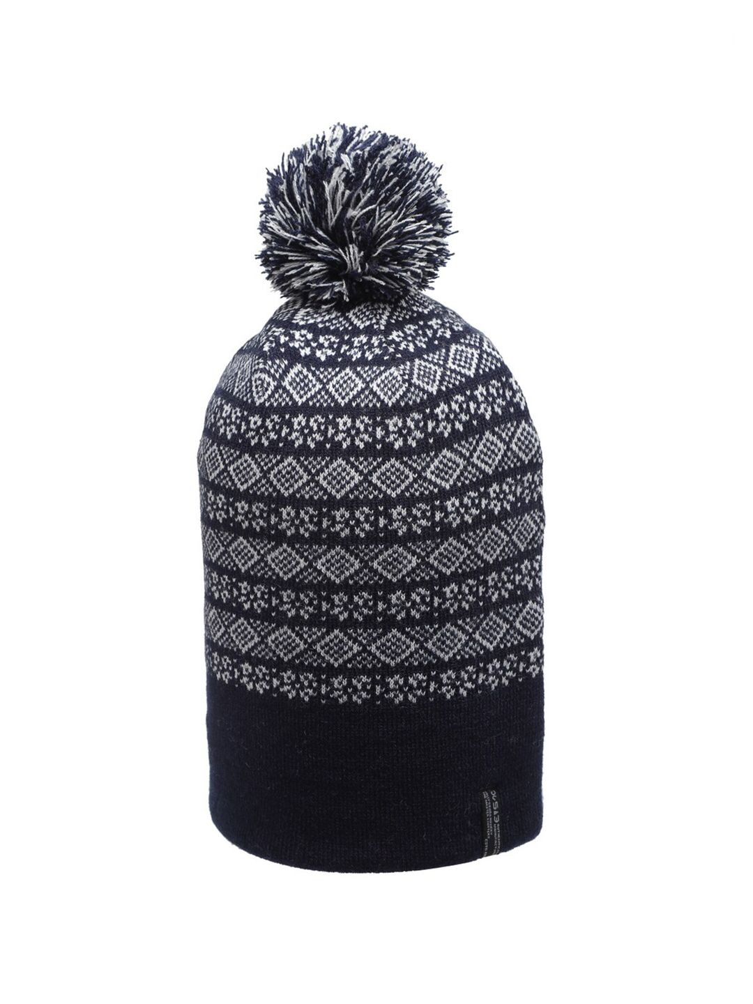 513 Women Navy Blue & Grey Beanie Price in India