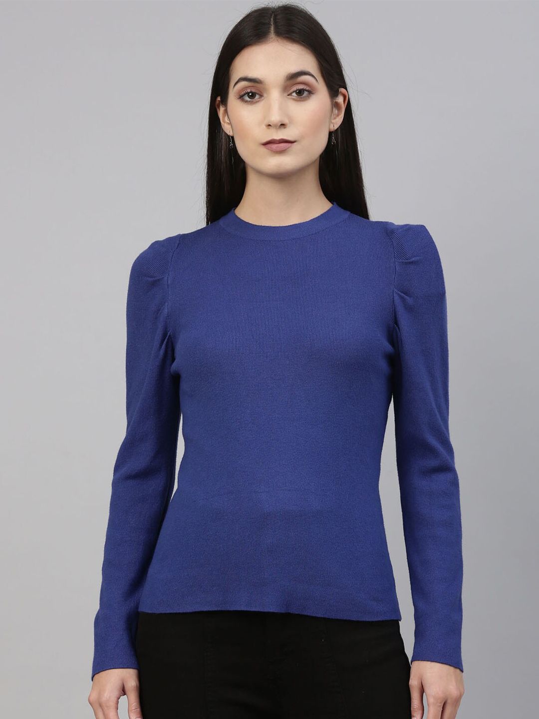 Insua Women Blue Pullover Sweater Price in India