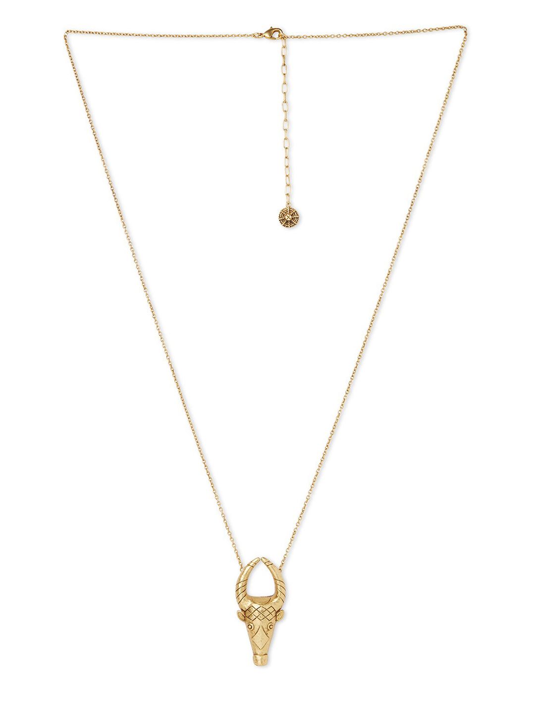 Masaba Gold-Plated Ghana Mask Pendant With Chain Price in India