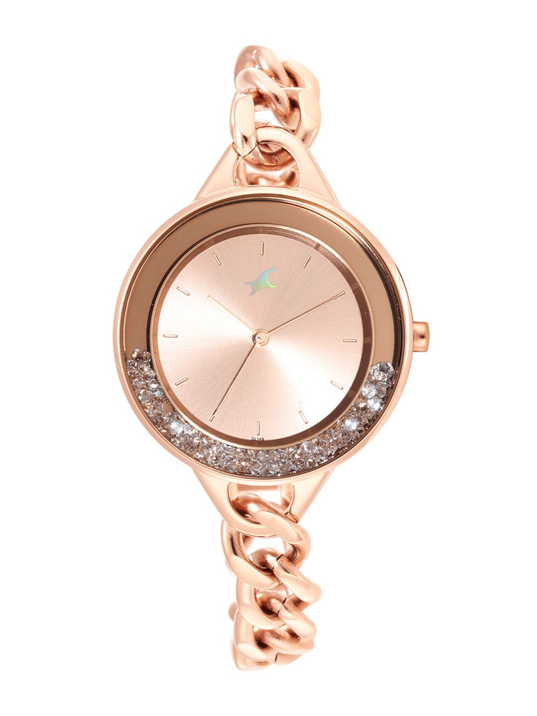 Fastrack Women Rose Gold-Toned Bracelet Style Straps Watch 68026WM01 Price in India