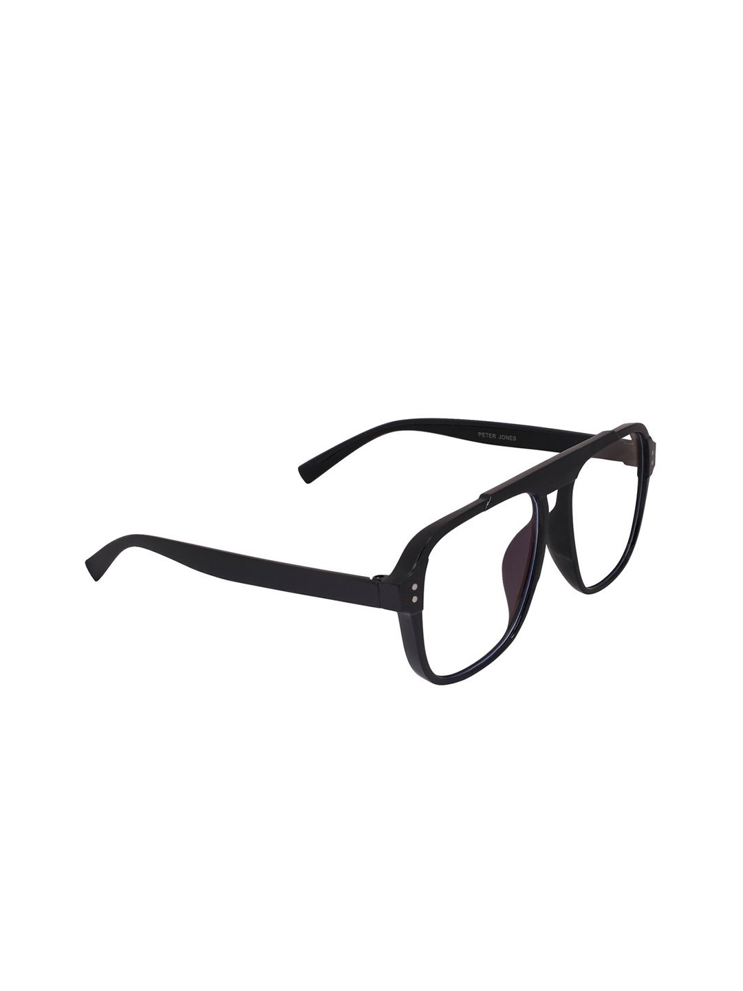 Peter Jones Eyewear Black Full Rim Square Frames Price in India