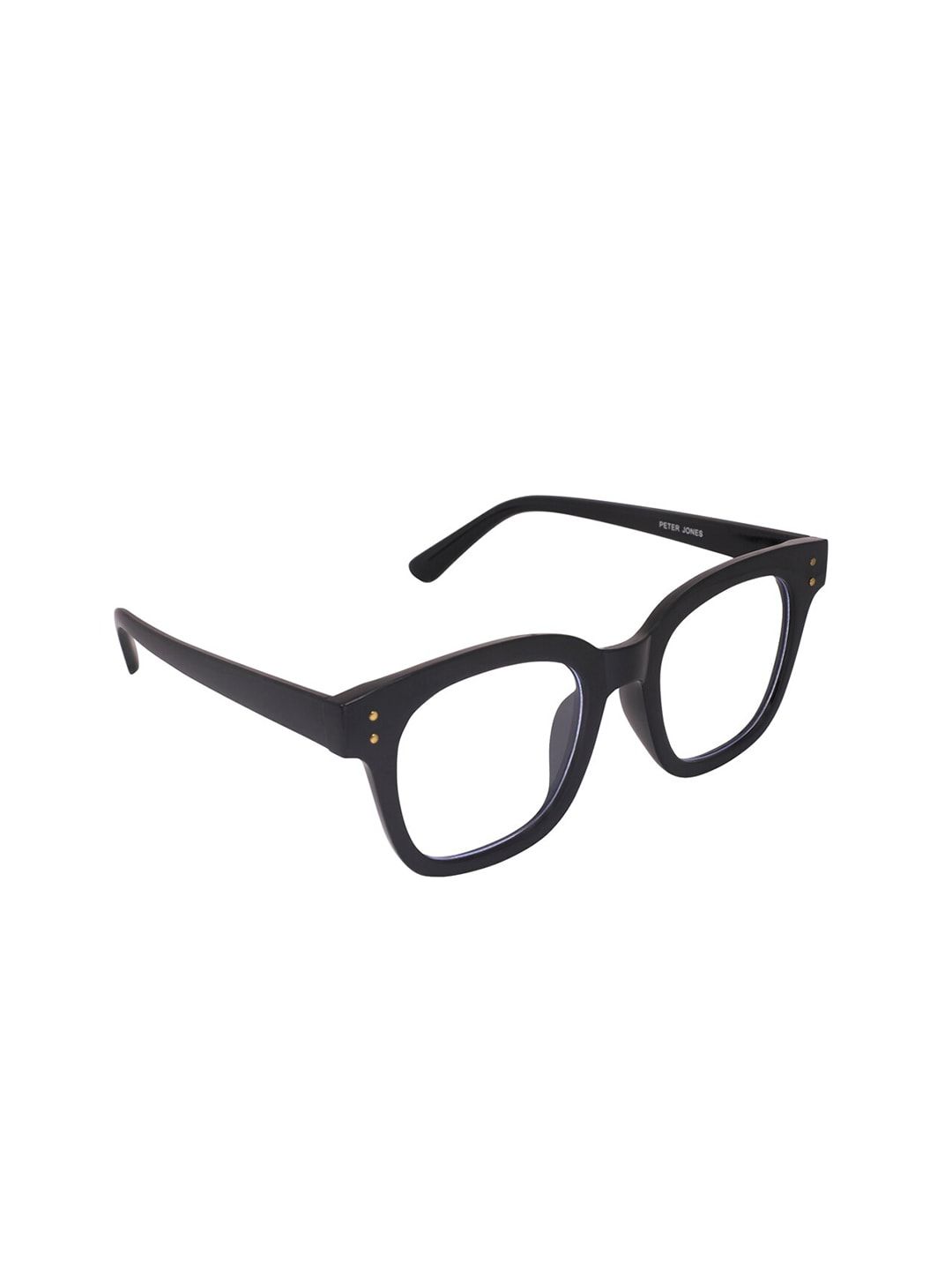 Peter Jones Eyewear Black Full Rim Square Frames Price in India