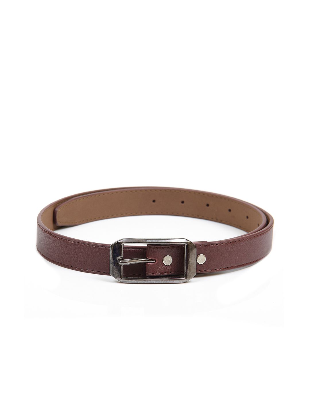 Calvadoss Women Maroon Textured Belt Price in India