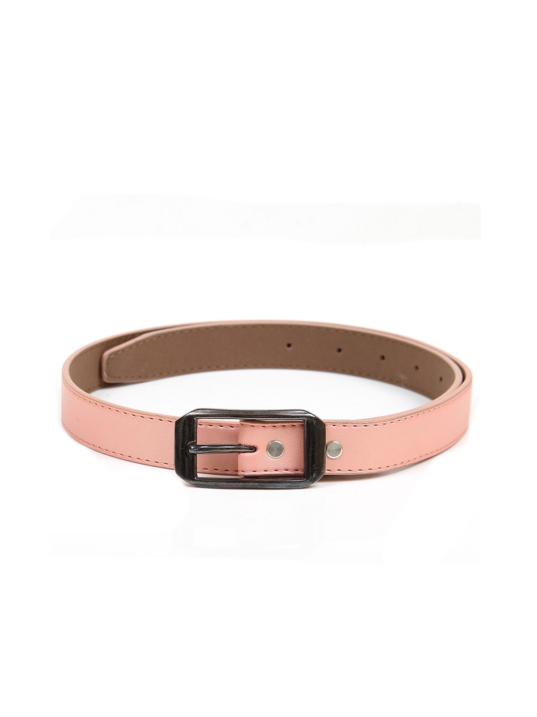 Calvadoss Women Rose Pink Textured Belt Price in India