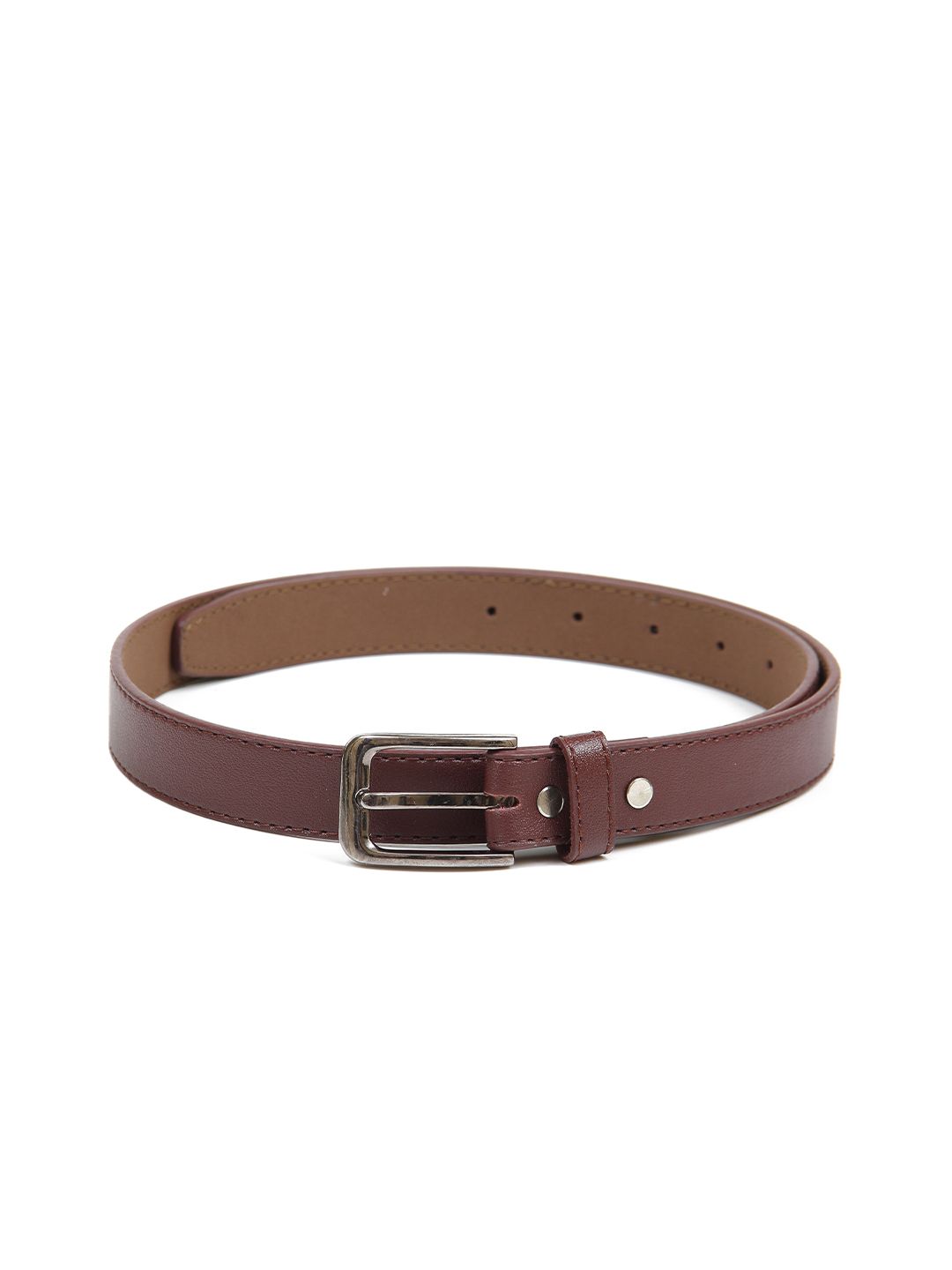 Calvadoss Women Maroon Textured Belt Price in India