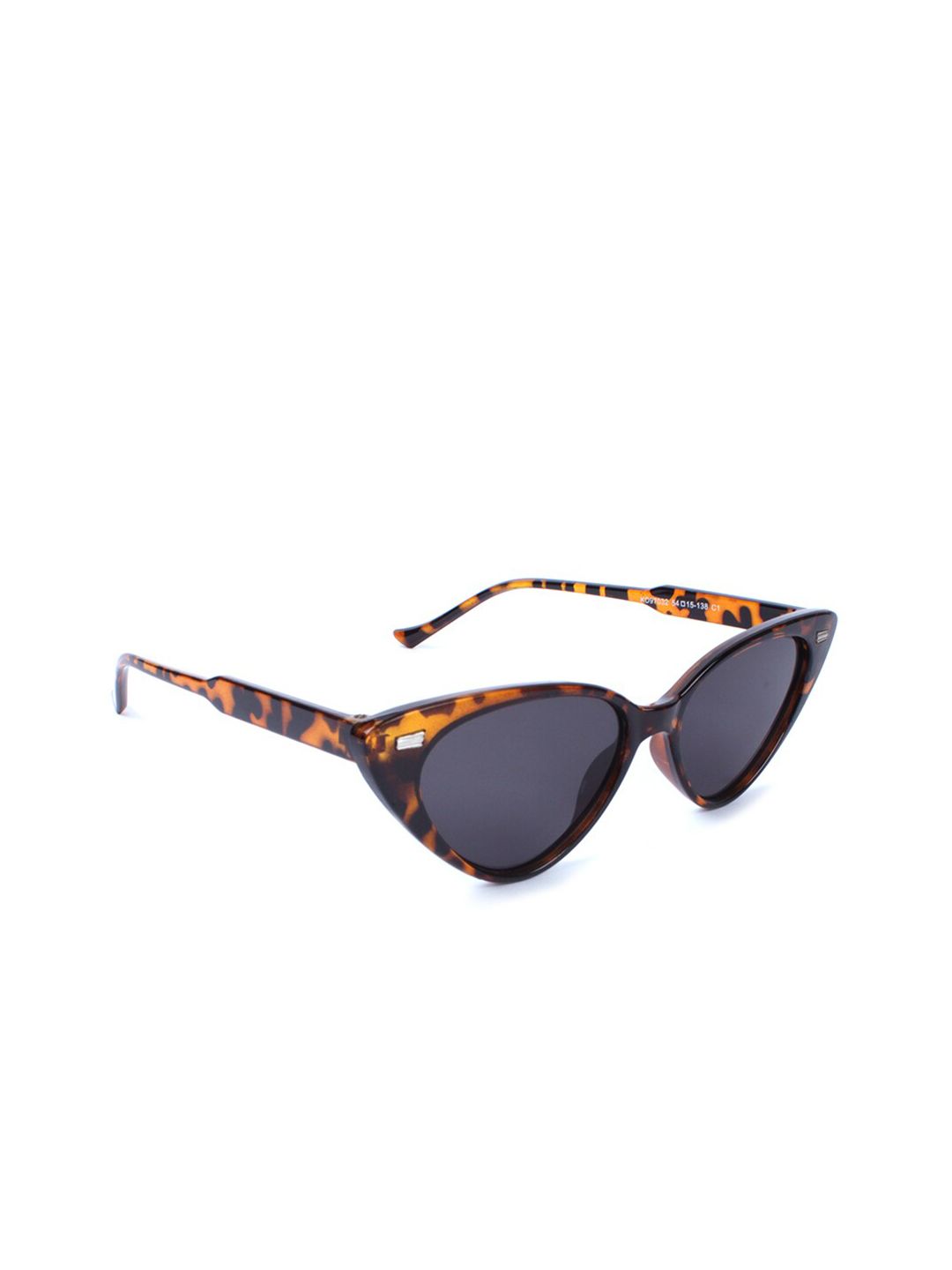 FUZOKU Women Black Cat Eye Sunglasses Price in India