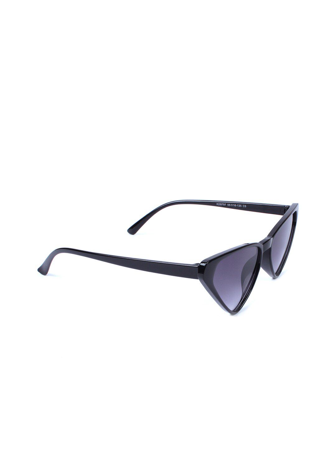 FUZOKU Women Black Cateye Sunglasses Price in India