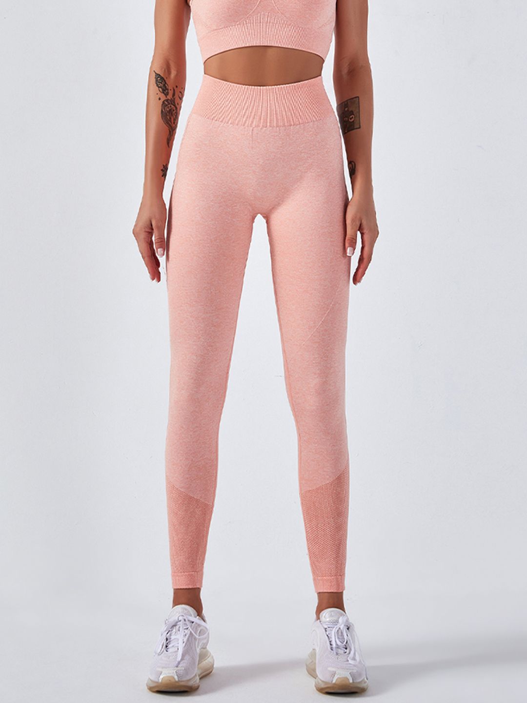 URBANIC Women Pink Solid Gym Tights Price in India