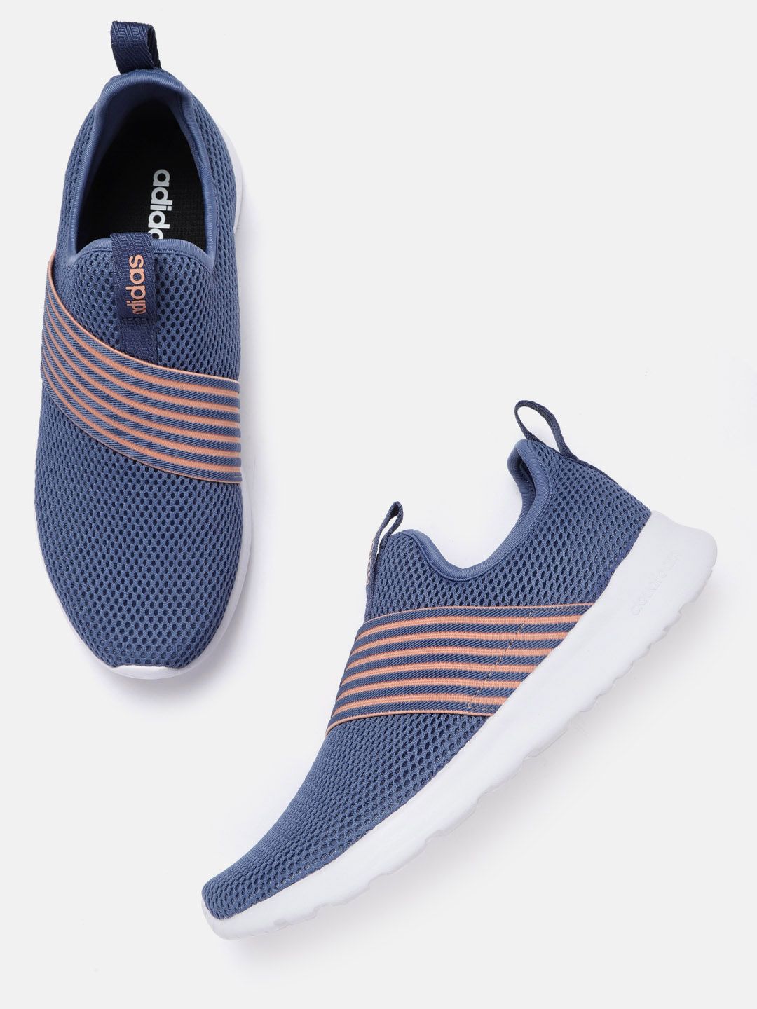 ADIDAS Women Blue Woven Design Contemx Running Shoes Price in India