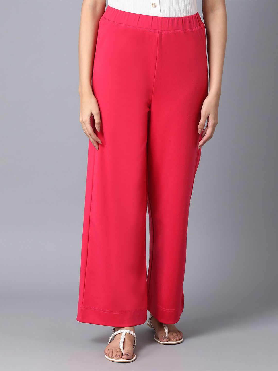elleven Women Pink Palazzos