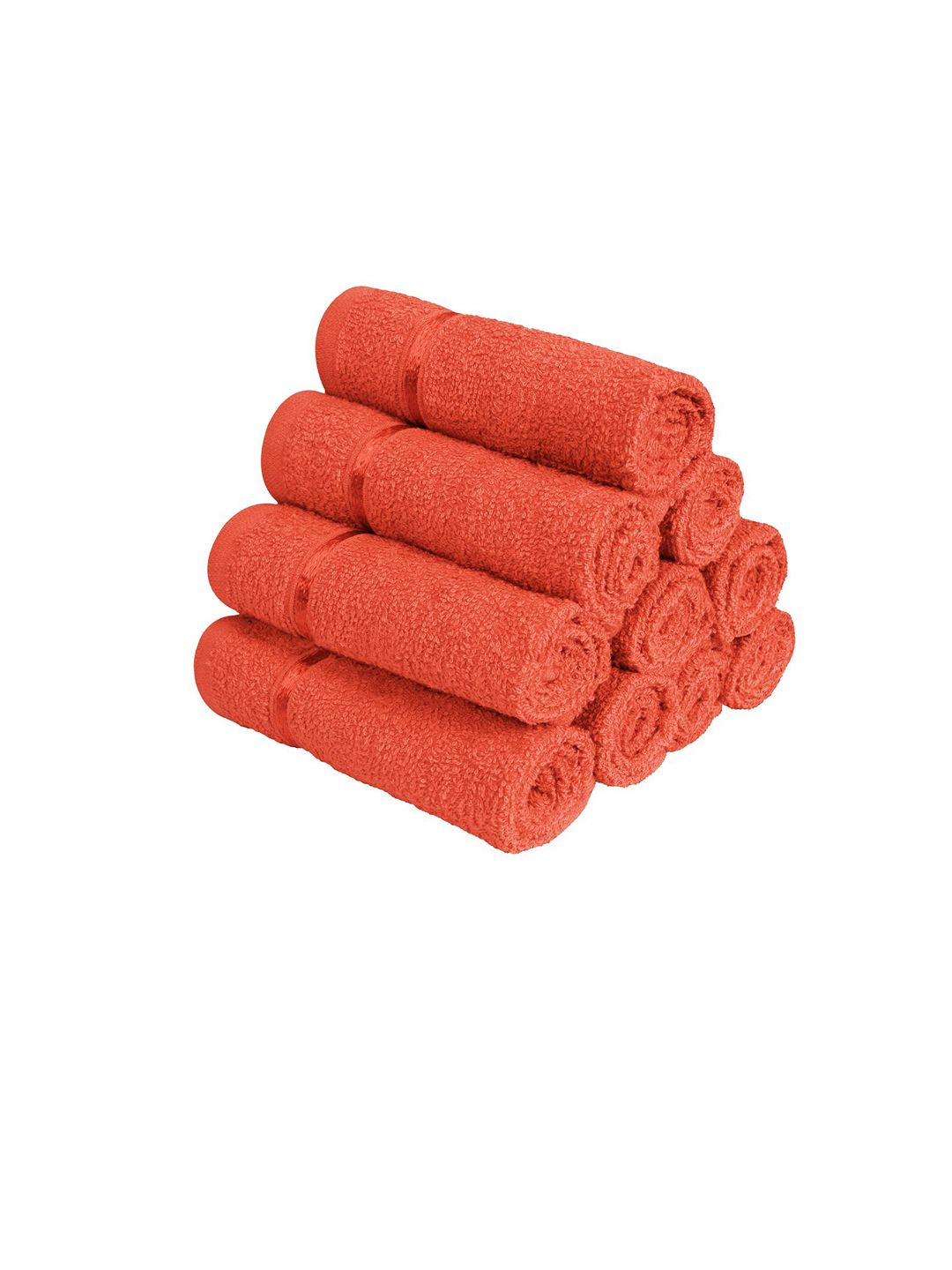 Story@home Set Of 10 Solid 450 GSM Pure Cotton Face Towels Price in India