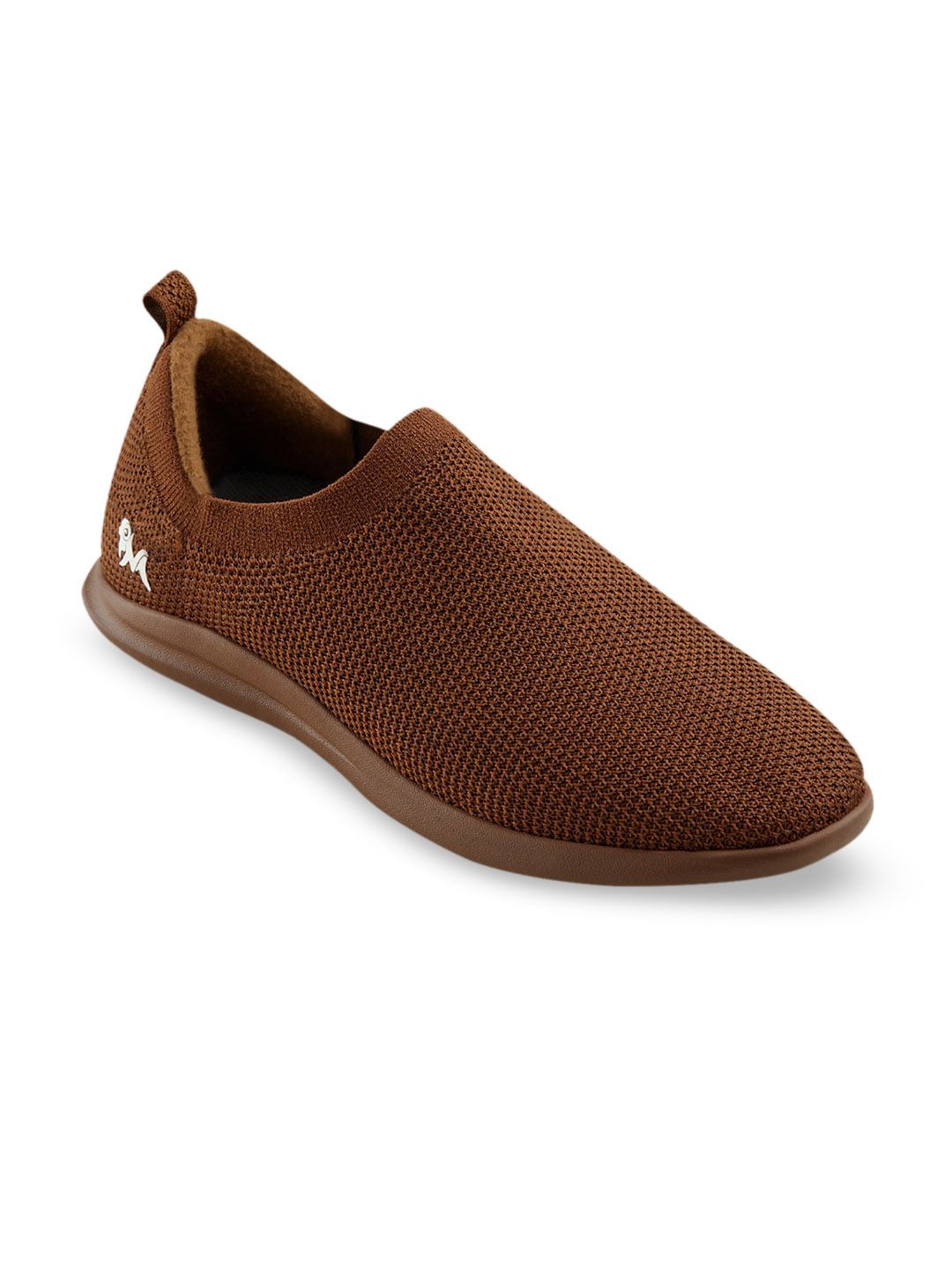 NEEMANS Unisex Brown Re-Live Knit Slip On Sneakers Price in India
